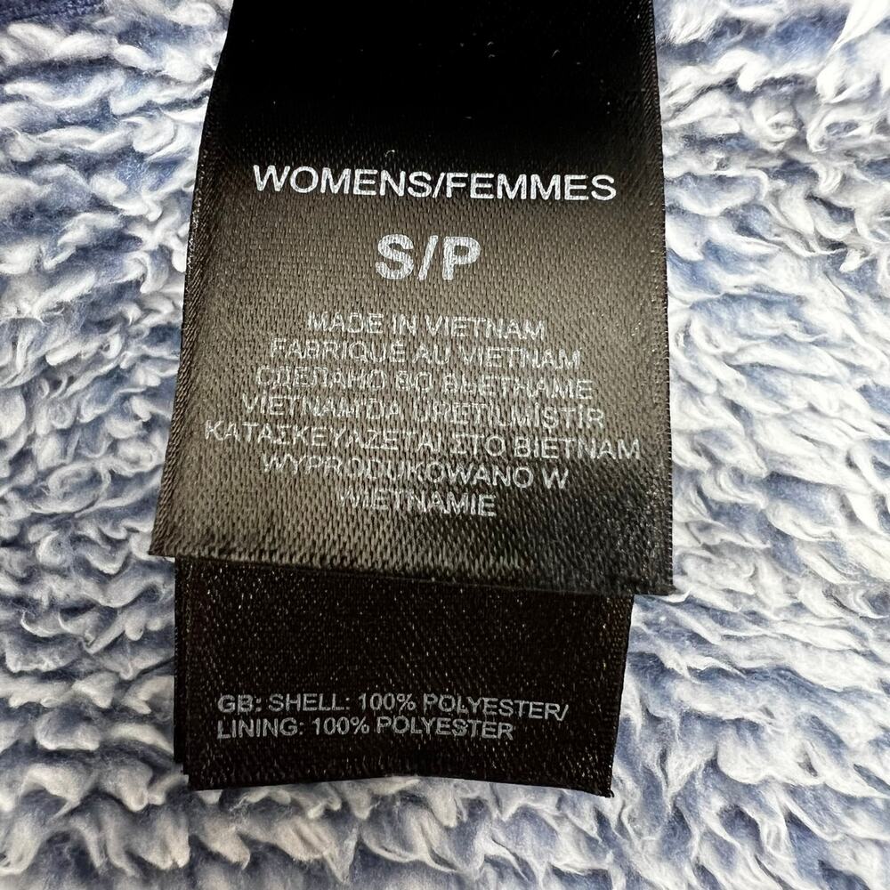 The North Face Fleece Jacket Women's S Blue White Osito Full Zip Cozy Normcore - Picture 11 of 12